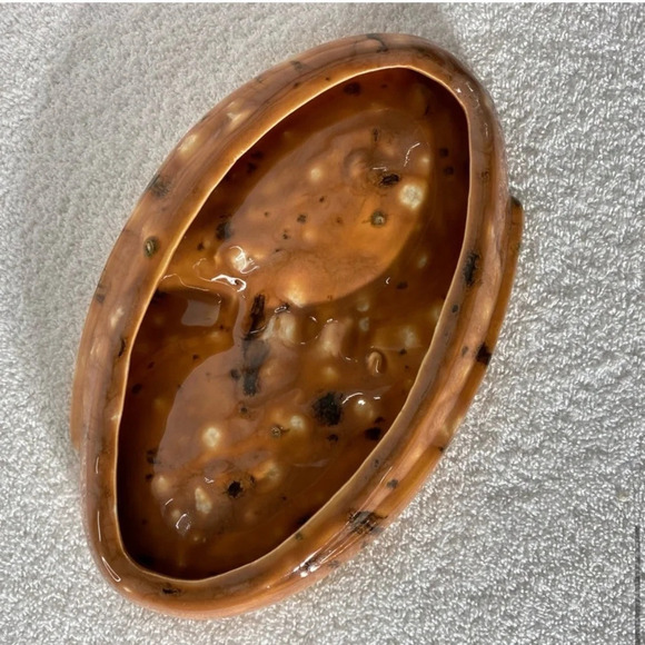 Vintage MCM Glazed Art  Ceramic Pottery Ashtray Trinket Dish - Picture 8 of 14